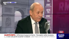 Jean-Yves Le Drian: "À l'heure actuelle", les camps de prisonniers de jihadistes sont toujours tenus par les kurdes