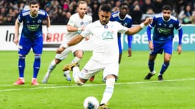 Dimitri Payet lors du match OM-Strasbourg, au Vélodrome le 29 janvier 2020