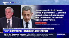 Henri Guaino: garder le droit du sol "est ma position de principe"