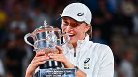 Iga Swiatek lors de la finale de Roland-Garros, le 4 juin 2022.