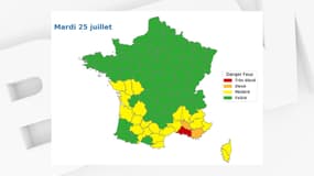 Les Bouches-du-Rhône sont placées ce mardi en alerte rouge par Météo-France pour un risque "très élevé" de feux de forêt.