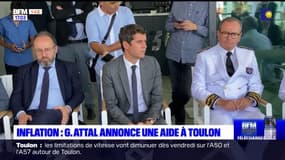 Toulon: le ministre Gabriel Attal annonce une aide pour les entreprises face à l'inflation