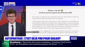 Arrêt du service d'autopartage Shaary à Strasbourg