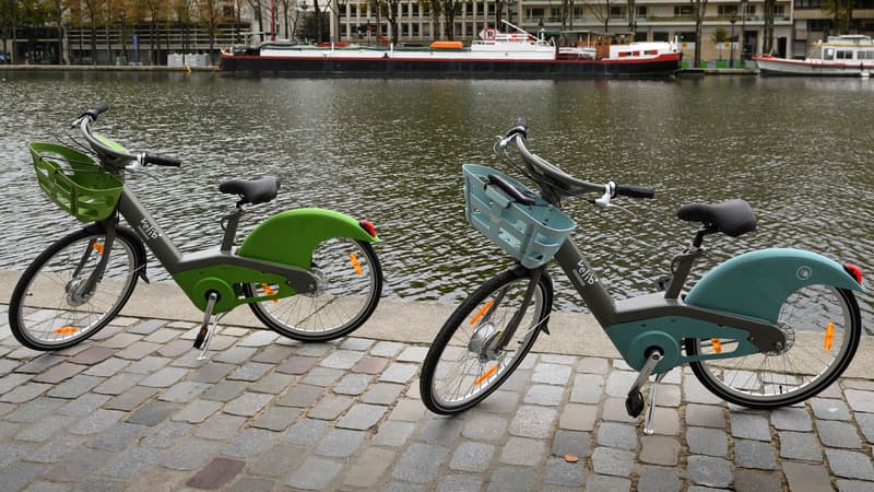 Le nouveau Vélib' se décline en vert et bleu.