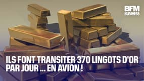  Ils font transiter 370 lingots d’or par jour ... en avion !  
