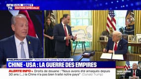 Suspension des droits de douane: "C'est une excellente tactique", affirme Philippe Karsenty, porte-parole du "Parti Républicain US"