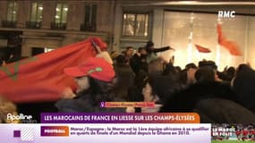 Les marocains de France en liesse sur les Champs-Elysées 