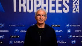 Raymond Domenech, le 29 avril 2024, lors de la cérémonie des trophées de la D1 Arkéma