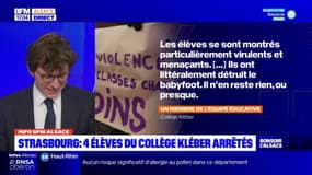 Strasbourg: quatre élèves du collège Kléber interpellés 