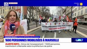 Marseille: 1600 personnes mobilisées pour la manifestation des enseignants