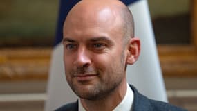 Le ministre français de l'Europe et des Affaires étrangères, Jean-Noël Barrot, lors d'une réunion avec le ministre britannique des Affaires étrangères, David Lammy, à Londres, le 22 novembre 2024.
