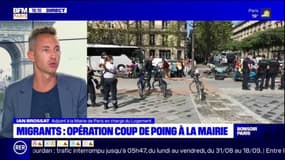 Migrants devant l'Hôtel de ville: "Je partage cette colère", assure Brossat