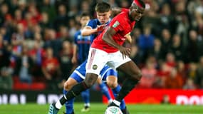 Paul Pogba lors de son avant-dernier match avec Manchester