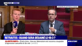 Retraites: pour Adrien Quatennens, l'utilisation du 49-3 "exonérerait le gouvernement d'assumer la faiblesse de la majorité"