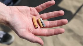 Des mégots en cigarette récupérés à Santa Monica, en Californie, le 18 septembre 2021. (Photo d'illustration)