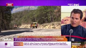 Sécheresse et vent violents : "On est là largement au-dessus des moyennes saisonnières !", clame Eric Brocardi