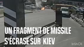  Un fragment de missile s'écrase sur un axe fréquenté de Kiev 