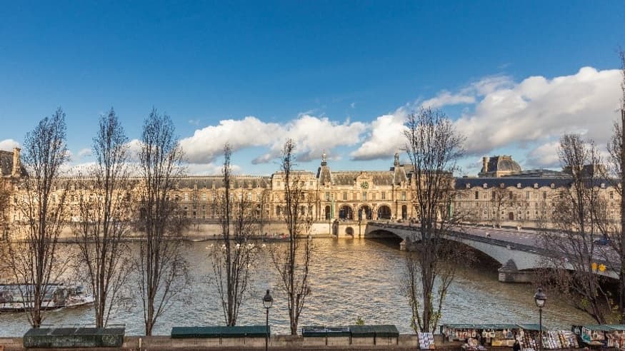 Vue de l'appartement de Karl Lagerfeld