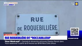 Lou Sabiavas: la rue de Roquebillière dit "Roccabillera"