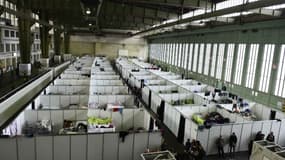 Un centre d'accueil de réfugiés a été aménage dans l'ancien aéroport de Berlin-Tempelhof.