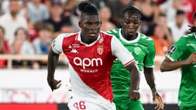 L'attaquant suisse Breel Embolo avec Monaco contre Saint-Etienne en Ligue 1, le 17 août 2024