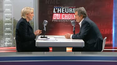 Marine Le Pen était invitée de BFMTV et RMC ce mardi.