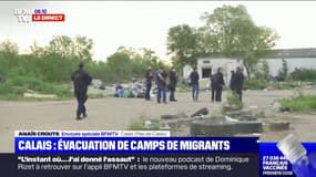 Un camp de migrants est en cours d'évacuation à Calais