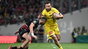 Le Rochelais Jérémy Sinzelle face aux Toulousains, le 30 avril 2022