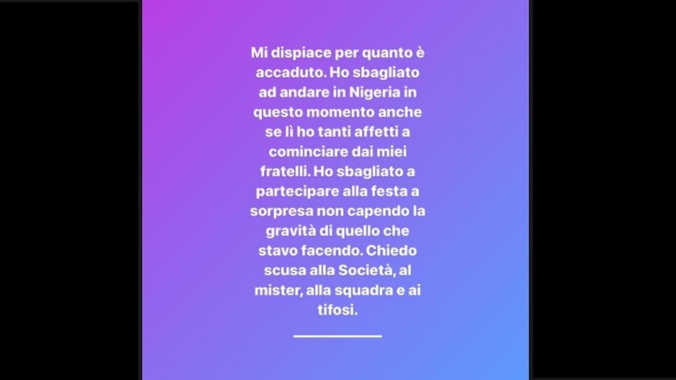 Le message de Victor Osimhen