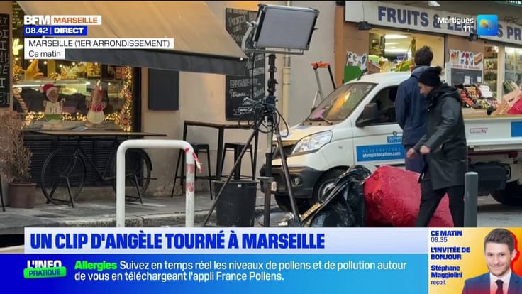 Info BFM Marseille : Angèle aperçue à Marseille pour le tournage d'un clip
