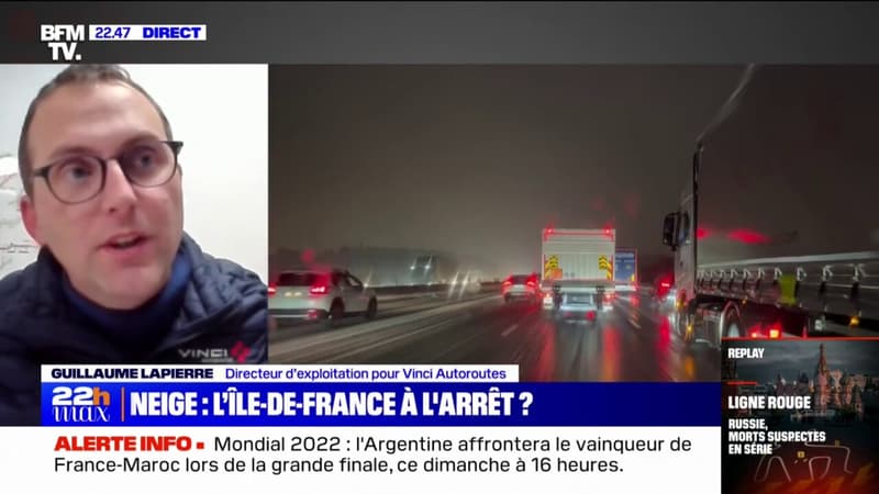 Neige et verglas: "À peu près 500 agents (...) vont saler toute la nuit pour protéger les routes"