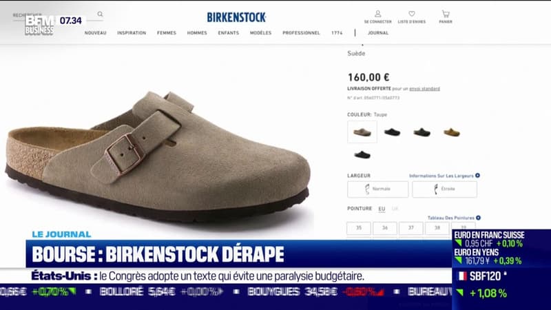 Bourse: Birkenstock dérape