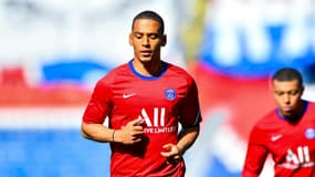 Thilo Kehrer à l'échauffement du PSG
