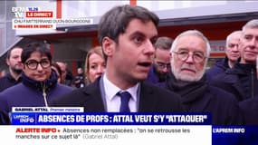 "On se retrousse les manches sur ce sujet" Gabriel Attal s'exprime sur le sujet des professeurs absents non remplacés 