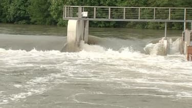 Le niveau de l'eau est haut aux alentours de la ville de Troyes