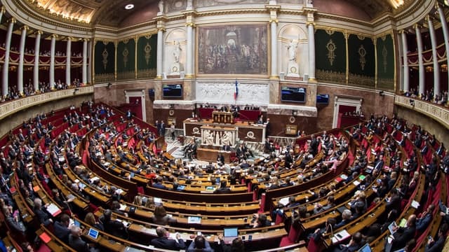 Illustration - l'hémicycle de l'Assemblée nationale