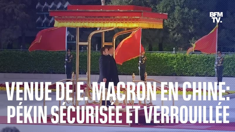 Emmanuel Macron à Pékin: notre journaliste nous montre la surveillance accrue des autorités chinoises