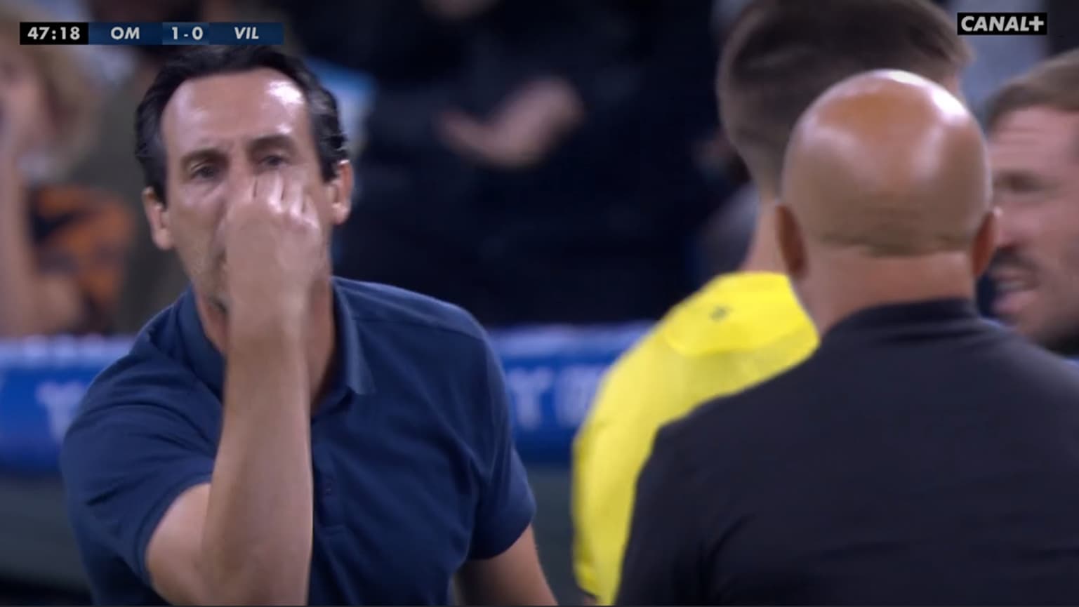 Grosse tension entre Unai Emery et Jorge Sampaoli lors du match amical OM-Villarreal Grosse tension entre Unai Emery et Jorge Sampaoli lors du match amical OM-Villarreal