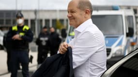 L'ex-ministre des Finances allemand Olaf Scholz le 21 octobre 2021 s'apprête à devenir chancelier