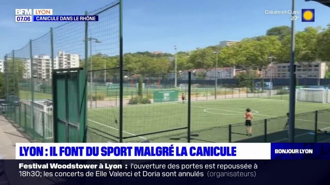Lyon malgré la canicule, certains continuent de faire du sport