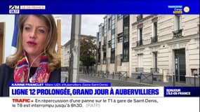 Ligne 12 à Aubervilliers: la maire salue "un grand jour après dix ans de travaux"