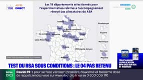 Alpes-de-Haute-Provence: le département ne fait pas partie de l'expérimentation du RSA