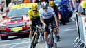 Tadej Pogacar et Jonas Vingegaard lors de la 15e étape du Tour de France, le 16 juillet 2023