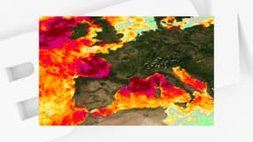 Une carte d'anomalie de températures des mers et océans de la NASA (Données du 11 juin 2023)
