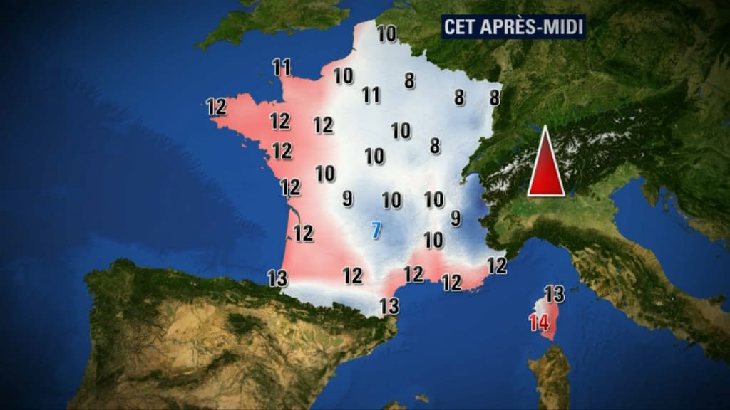 Plus doux mais pluvieux l'après-midi.