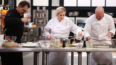 Michel Sarran, Hélène Darroze et Philippe Etchebest, les chefs de "Top chef" sur M6.