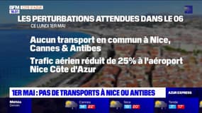 Alpes-Maritimes: pas de transports en commun à Nice, Cannes et Antibes pour le 1er-Mai