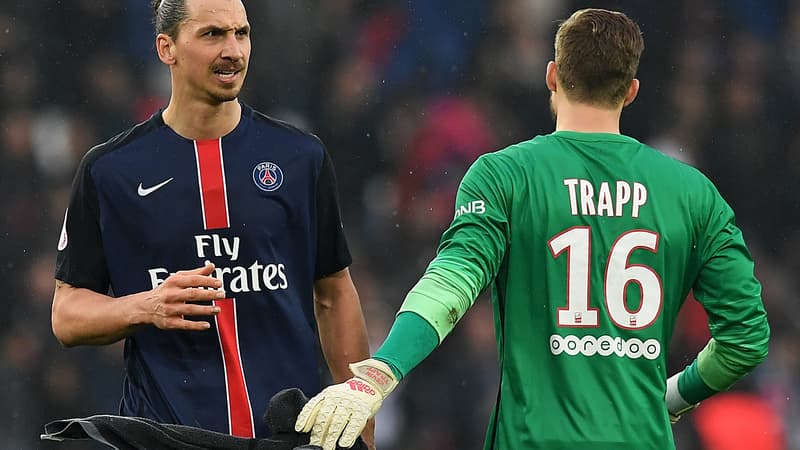 Zlatan Ibrahimovic et Kevin Trapp