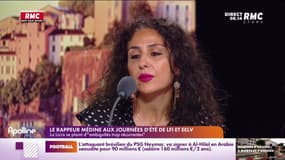 Le rappeur Médine aux journées d'été de LFI et EELV 