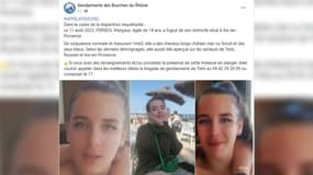 Âgée de 14 ans, Margaux Ferreol avait fugué le 11 août de son domicile localisé à Aix-en-Provence.